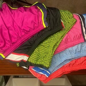 NIKE DRY FIT Women’s Size Medium— Colorful Athletic Shorts w/Liner - sold as lot